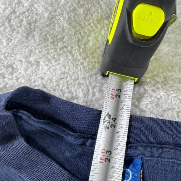 Vintage Ocean Pacific Double‎ Sided Single Stitch Surf Shirt Blue Navy Medium OP - Picture 5 of 8